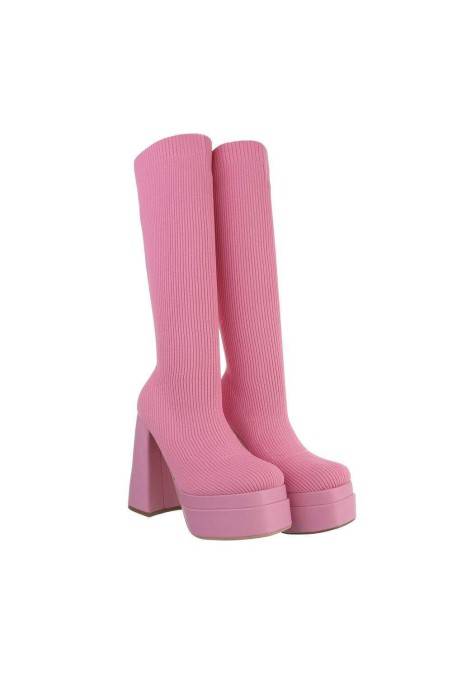 Platforminiai batai moterims rožinės spalvos