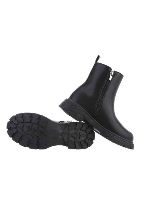 Platforminiai, juodos spalvos auliniai batai moterims