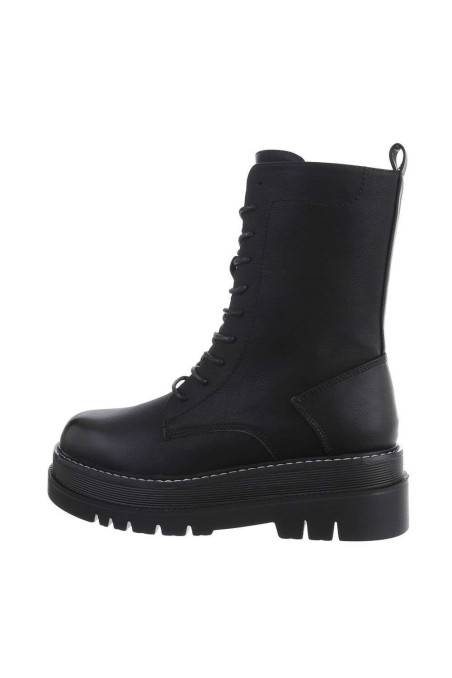 Juodos spalvos moteriški suvarstomi kulkšnies batai BA-7620-black