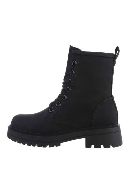Juodos spalvos moteriški suvarstomi kulkšnies batai BA-7798-black