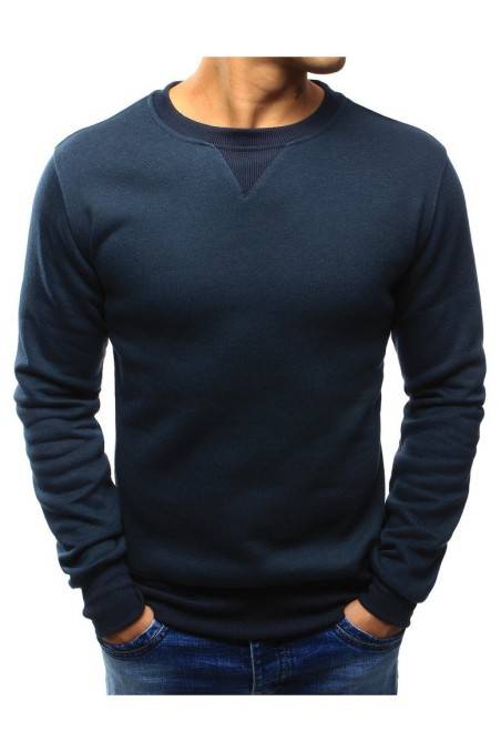 Tamsiai mėlynos spalvos vyriškas megztinis