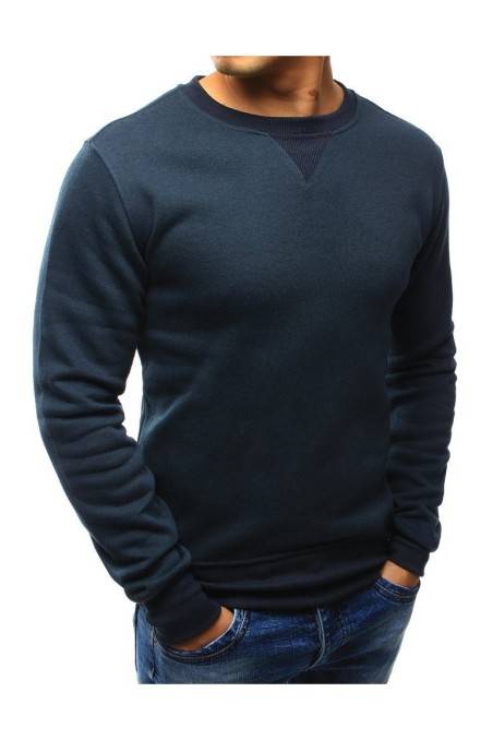 Tamsiai mėlynos spalvos vyriškas megztinis