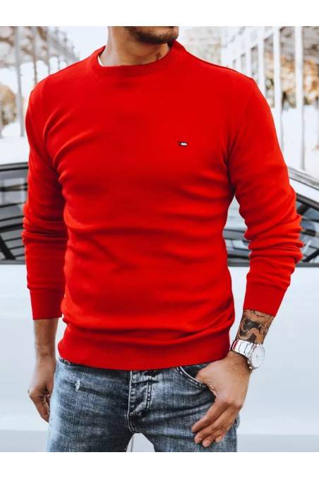 Vyriškas raudonas megztinis Dstreet