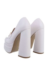 Platforminiai batai moterims baltos spalvos