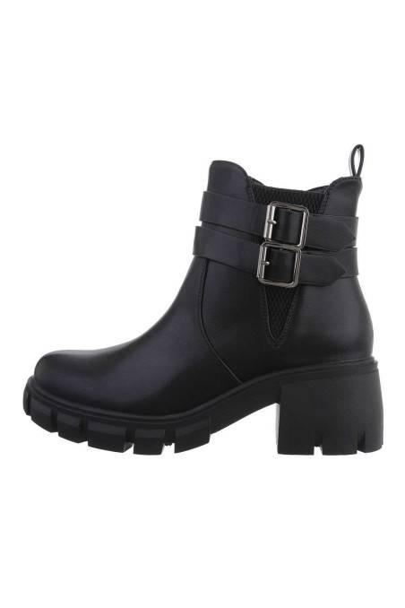 Platforminiai juodi moteriški batai BA-D0168-1-blackpu