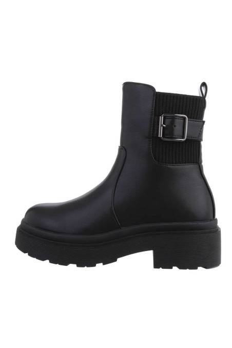 Platforminiai juodi moteriški batai BA-0-565-black