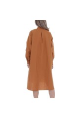 Damen Blusenkleid von JCL Gr. One Size - camel