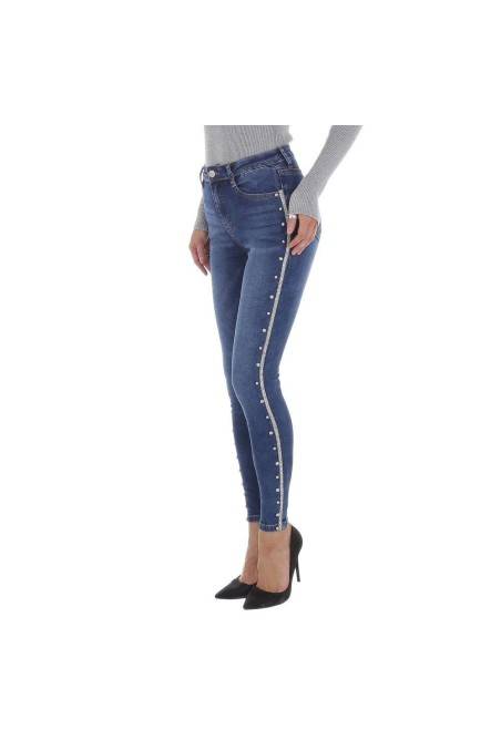 Damen High Waist Jeans von DENIM LIFE - blue