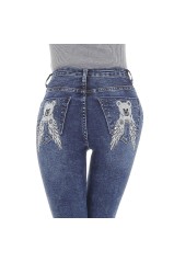 Damen High Waist Jeans von DENIM LIFE - blue