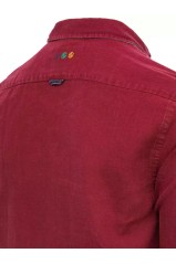Dstreet DX2270 vyriški bordo spalvos marškiniai