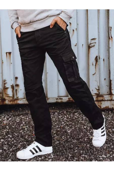 Juodos vyriškos džinsinės kelnės Dstreet UX3850
