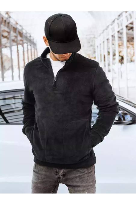 Dstreet vyriškas juodas džemperis BX5406
