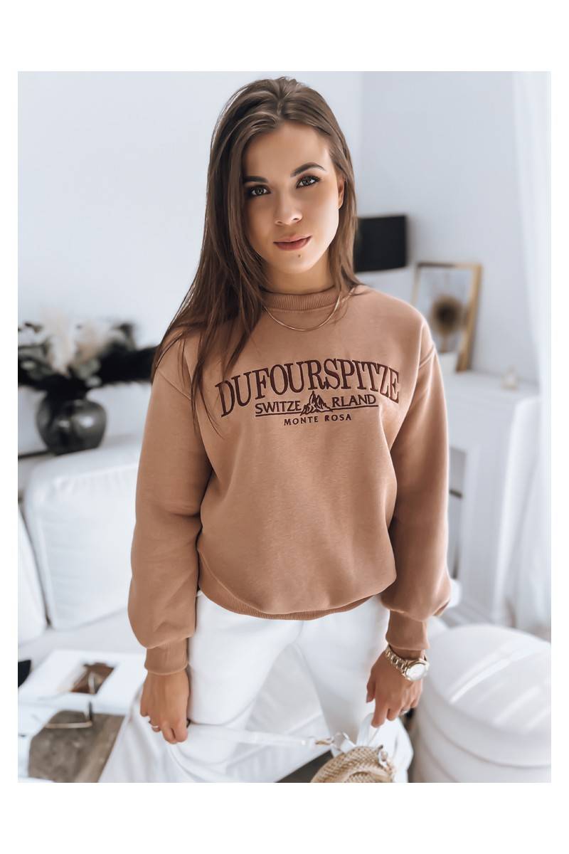 Moteriškas džemperis MONTE ROSA rudos spalvos Dstreet