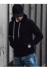 Dstreet vyriškas juodas džemperis BX5437