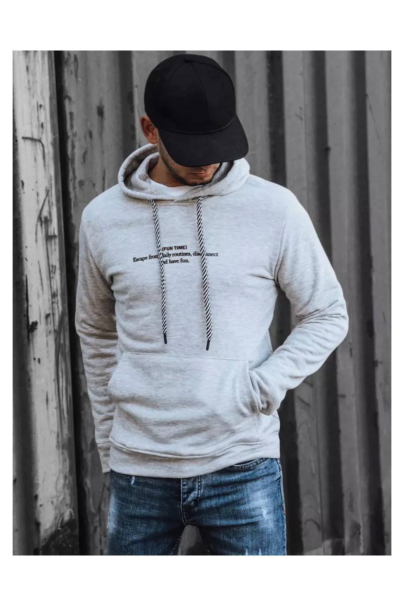 Dstreet šviesiai pilkas vyriškas džemperis BX5459