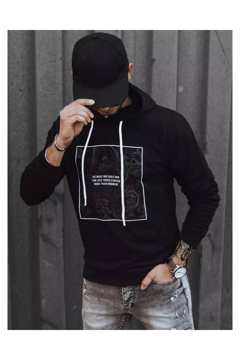 Juodas vyriškas džemperis Dstreet BX5467
