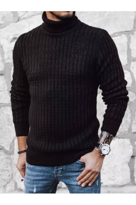 Dstreet WX1968 vyriškas juodas megztinis