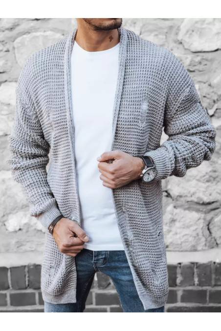 Vyriškas šviesiai pilkas megztinis Dstreet WX1984