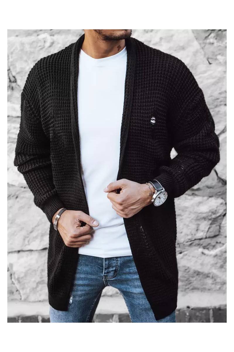 Vyriškas juodas megztinis Dstreet WX1985