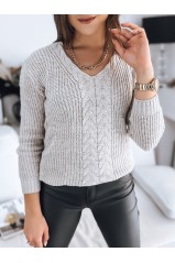 Moteriškas megztinis CANDIS smėlio spalvos Dstreet