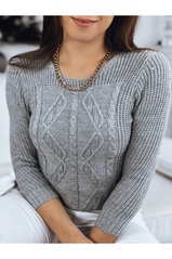 Moteriškas megztinis MIRA pilkas Dstreet