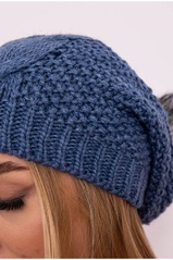Mėlyna moteriška kepurė K210