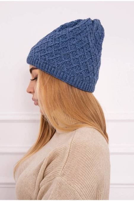 Mėlyna moteriška kepurė K204