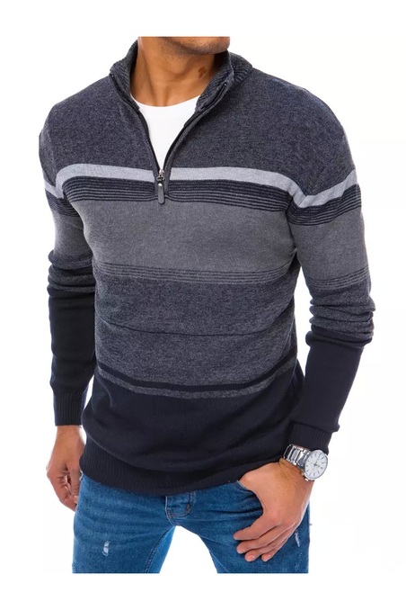 Vyriškas dryžuotas megztinis Dstreet WX2085