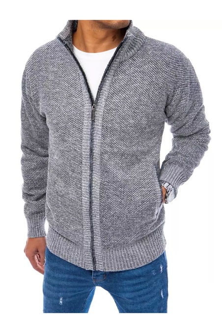 Šviesiai pilkas vyriškas megztinis Dstreet WX2088