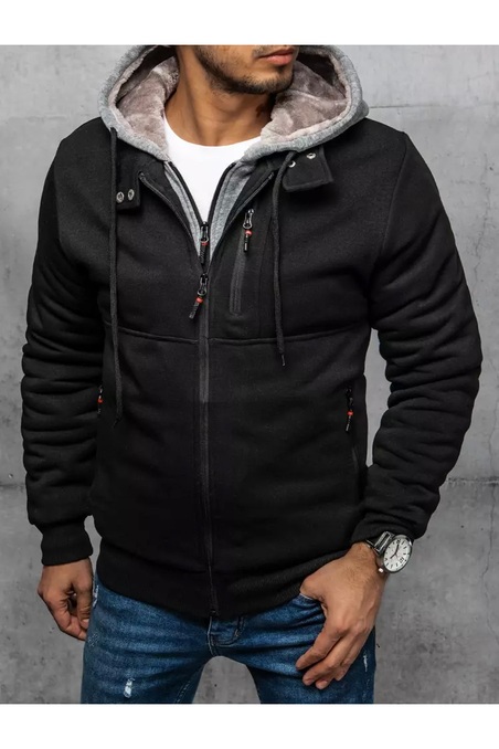 Vyriškas juodas džemperis Dstreet BX5527