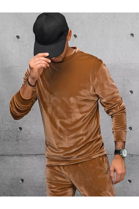 Vyriškas rudos spalvos džemperis Dstreet BX5530