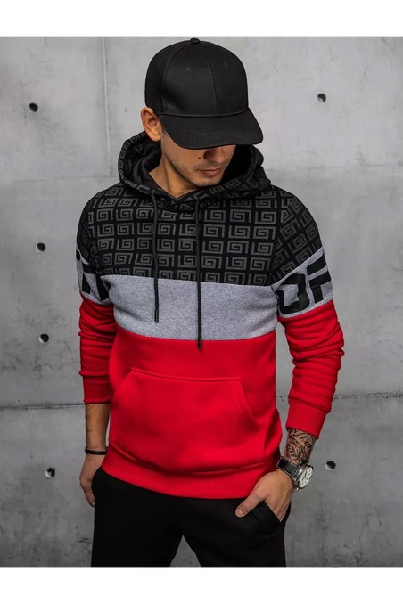 Vyriškas raudonas džemperis Dstreet BX5556