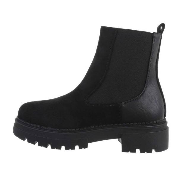 Platforminiai juodi moteriški batai 1729-black