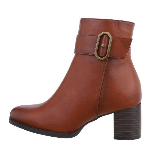 Klasikiniai rudi moteriški batai 3848-camel
