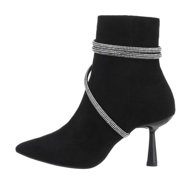 Juodos spalvos aukštakulniai moteriški batai CH801-black