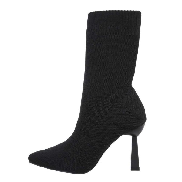 Aukštakulniai juodi moteriški batai NN263-black