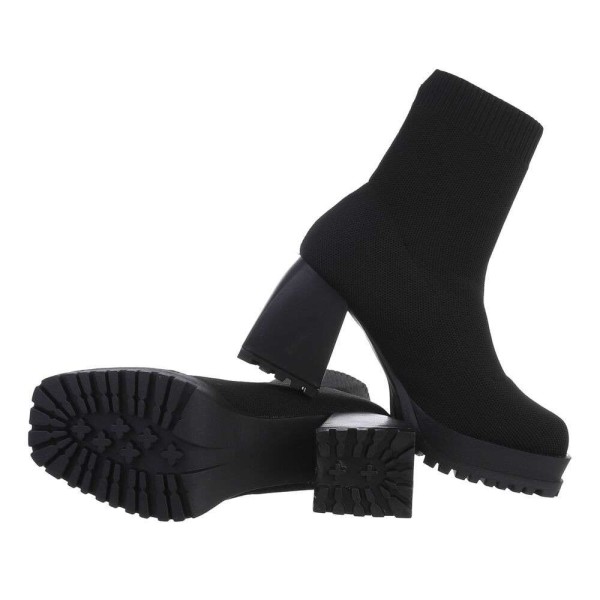 Platforminiai juodos spalvos moteriški batai NN281-black
