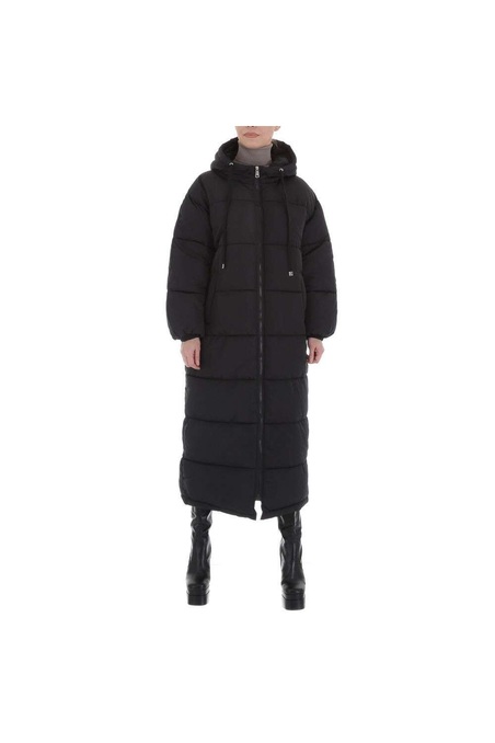 Juodas moteriškas žieminis paltas KL-WS-1005-black