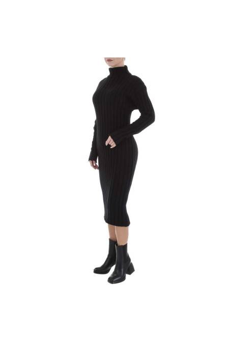 Damen Stretchkleid von White ICY Gr. One Size - black-KL-Z-301-black