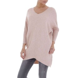 Smėlio spalvos moteriškas megztinis KL-WMY-4024-beige