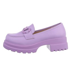 Violetiniai moteriški platforminiai batai CH832-purple