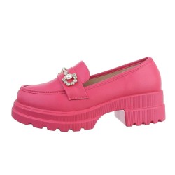 Rožiniai moteriški platforminiai batai CH833-fuchsia