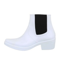 Balti moteriški guminiai batai 5286-white