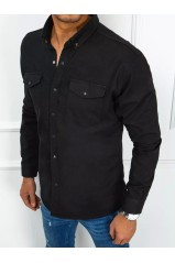 Vyriški juodi džinsiniai marškiniai Dstreet DX2351