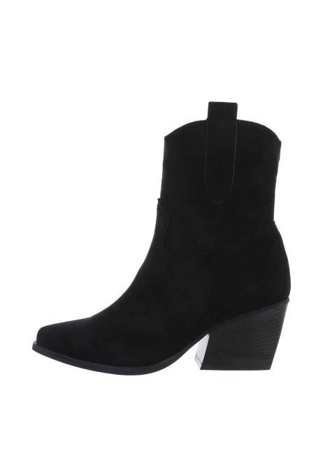 Juodos spalvos moteriški batai DE1153S-blacksuede