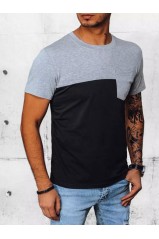 Vyriški pagrindiniai šviesiai pilki marškinėliai Dstreet RX5018