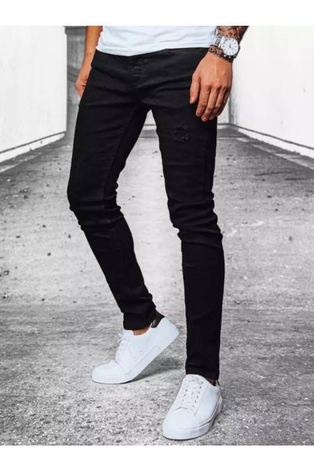 Juodos vyriškos džinsinės kelnės Dstreet UX3914