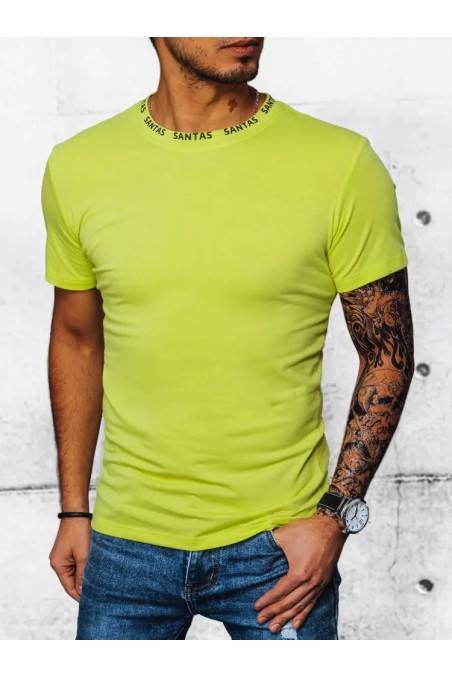 Vyriški marškinėliai su marginta šviesiai žalios spalvos Dstreet RX5041