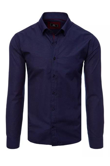 Dstreet DX2422 tamsiai mėlyni vyriški marškinėliai