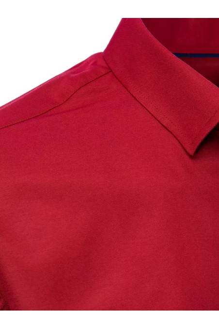 Dstreet DX2431 vyriški elegantiški bordo spalvos marškiniai
